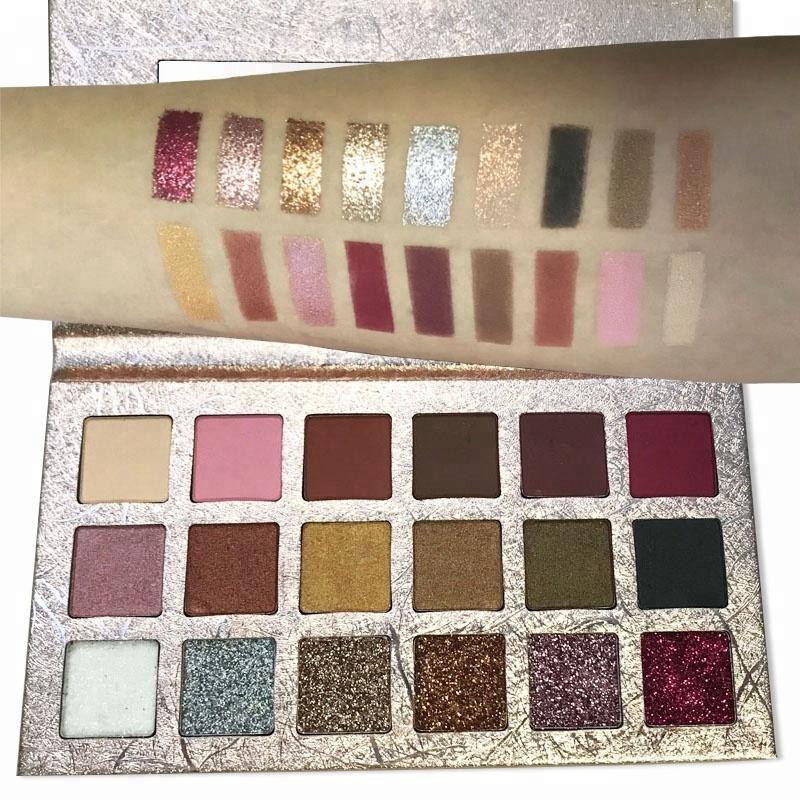 18 Colors Gold Eyeshadow Palette - MSmakeupoem.com