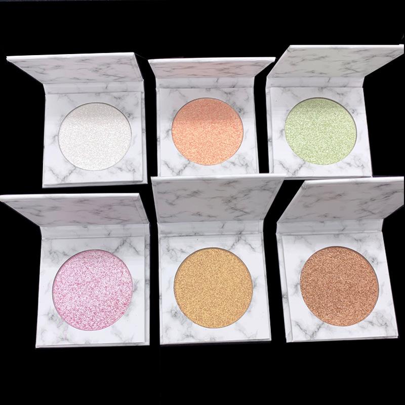 Palette de marbre à surbrillance unique de 6 couleurs