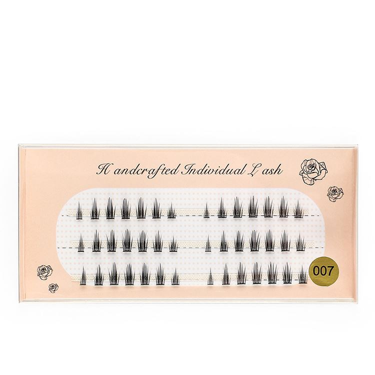 Naturally curled single-cluster false eyelashes