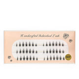 Naturally curled single-cluster false eyelashes