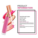 7 Colors Gold Lid Round Tube Lip Glosses