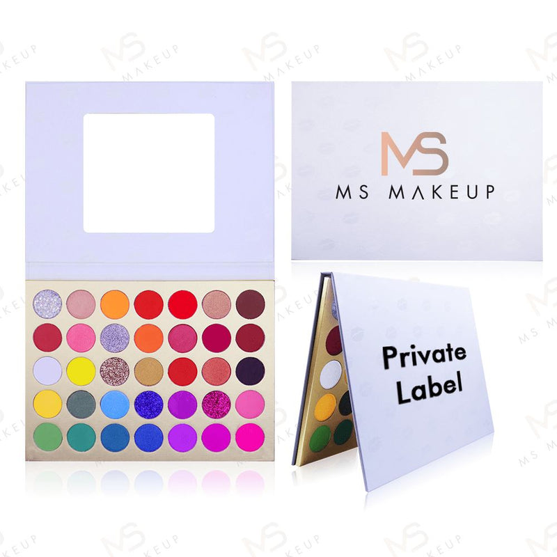 35 Colors White Printing eyeshadow pallete - MSmakeupoem.com