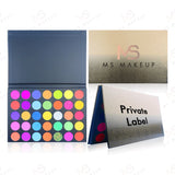 35 Colors Flowing Gold Night Luminous Eyeshadow Palette - MSmakeupoem.com