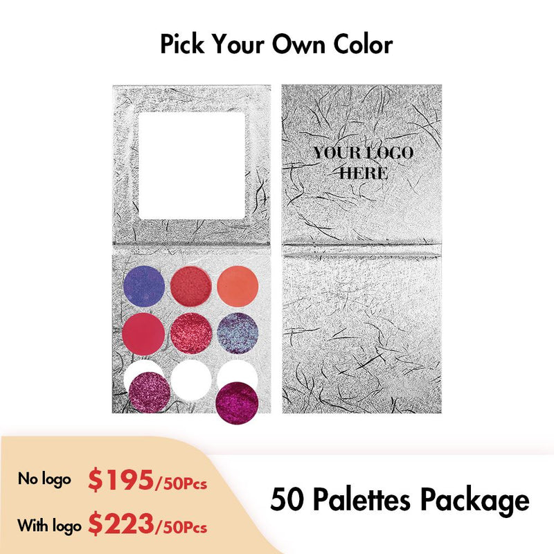 Paleta de sombras de ojos personalizada de 9 colores【50pcs】
