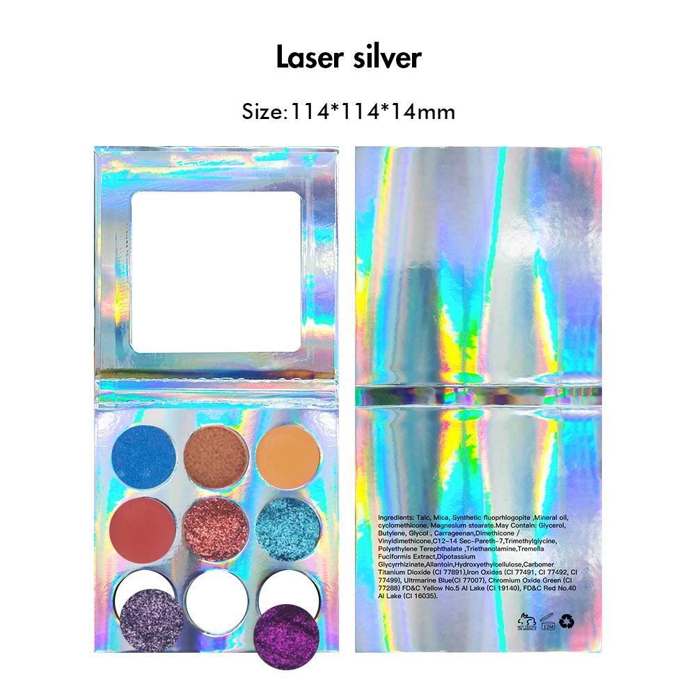 【Free Shipping】Sample Set of 169Pcs Full set of DIY Monochrome eyeshadow & Different Colors of 9 pan DIY empty Palette