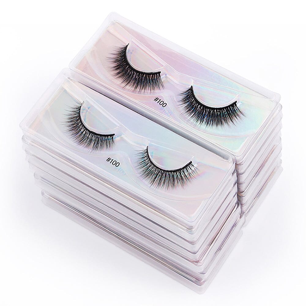 1 pair of 3D imitation mink false eyelashes laser box