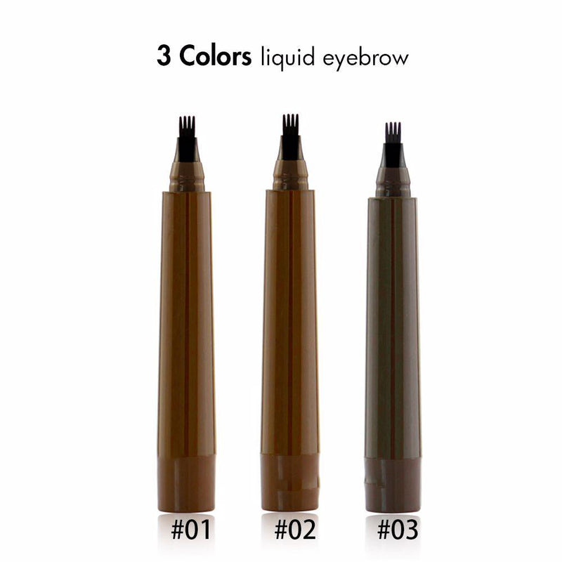 3 Colors Liquid Eyebrow Pencil - MSmakeupoem.com