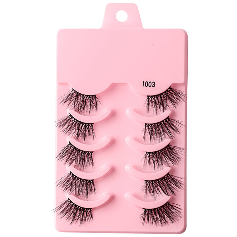 5 pairs of thick, curly and soft false eyelashes