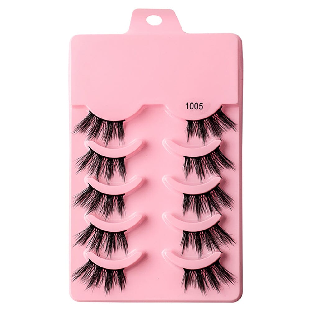 5 pairs of thick, curly and soft false eyelashes