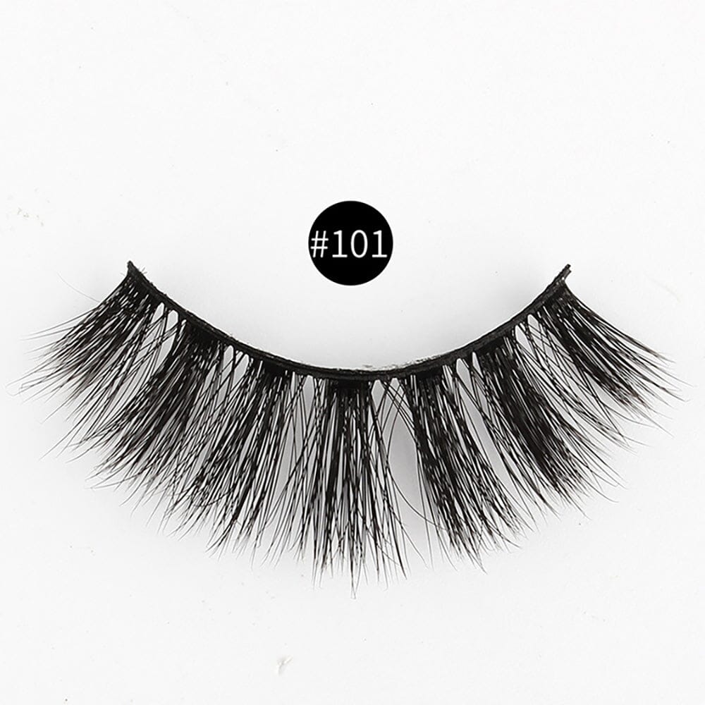 1 pair of 3D imitation mink false eyelashes laser box