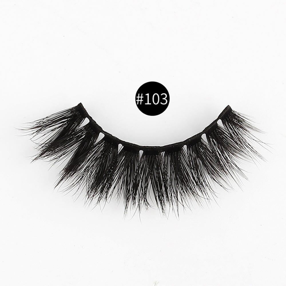 1 pair of 3D imitation mink false eyelashes laser box