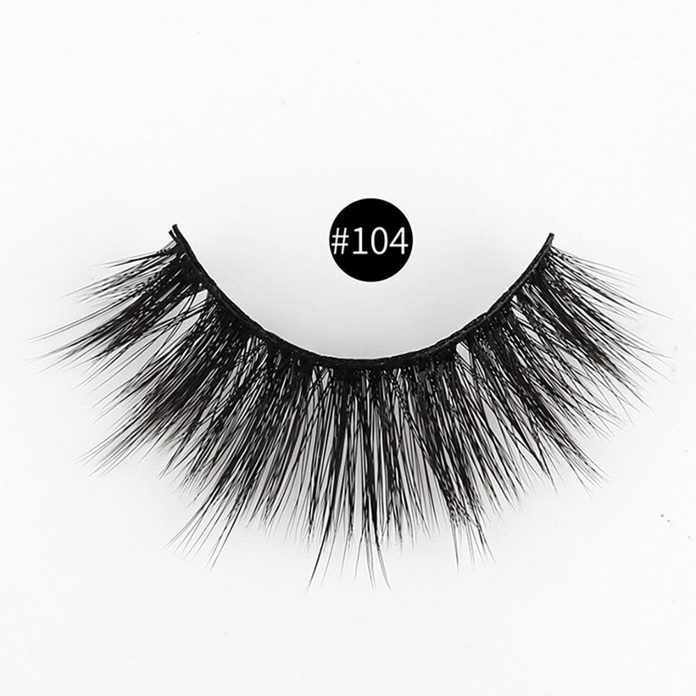1 pair of 3D imitation mink false eyelashes laser box