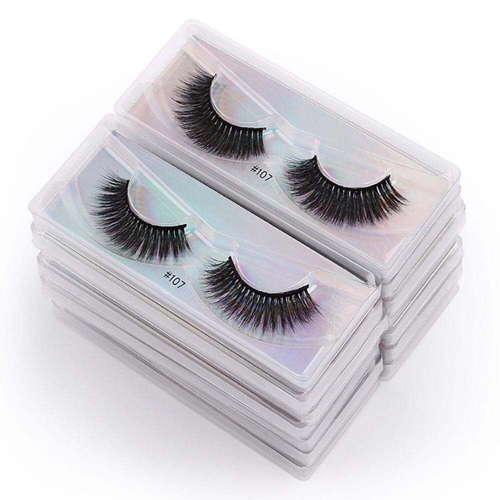 1 pair of 3D imitation mink false eyelashes laser box