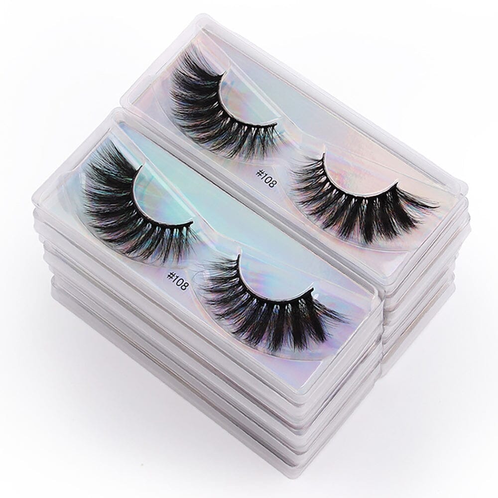 1 pair of 3D imitation mink false eyelashes laser box