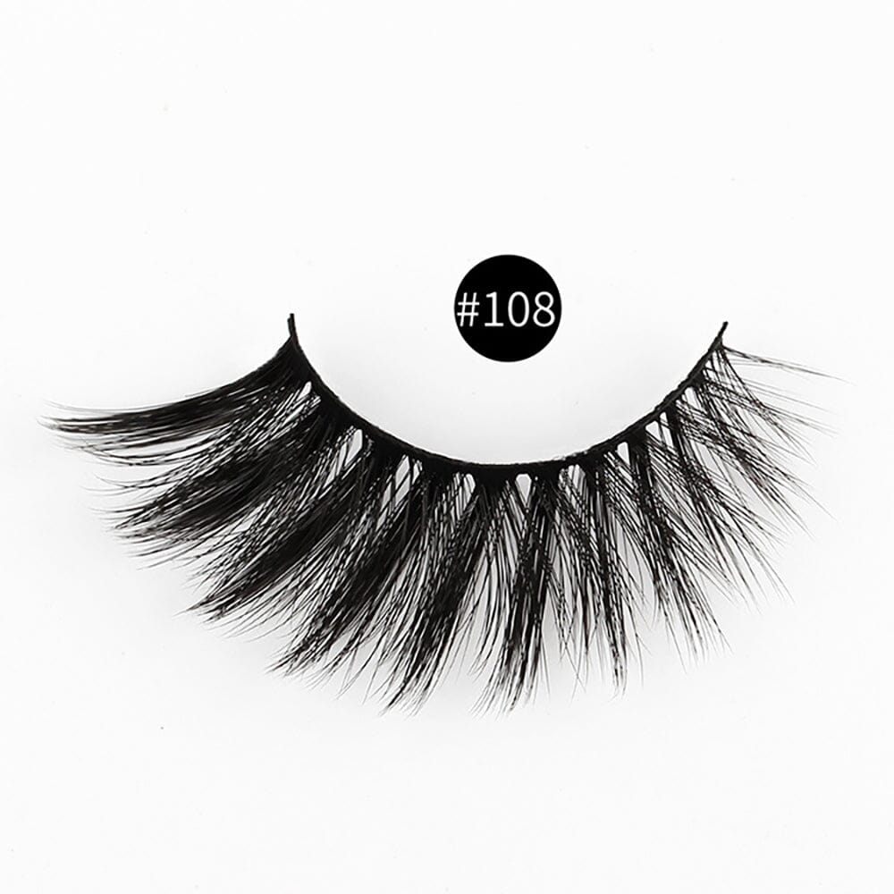 1 pair of 3D imitation mink false eyelashes laser box