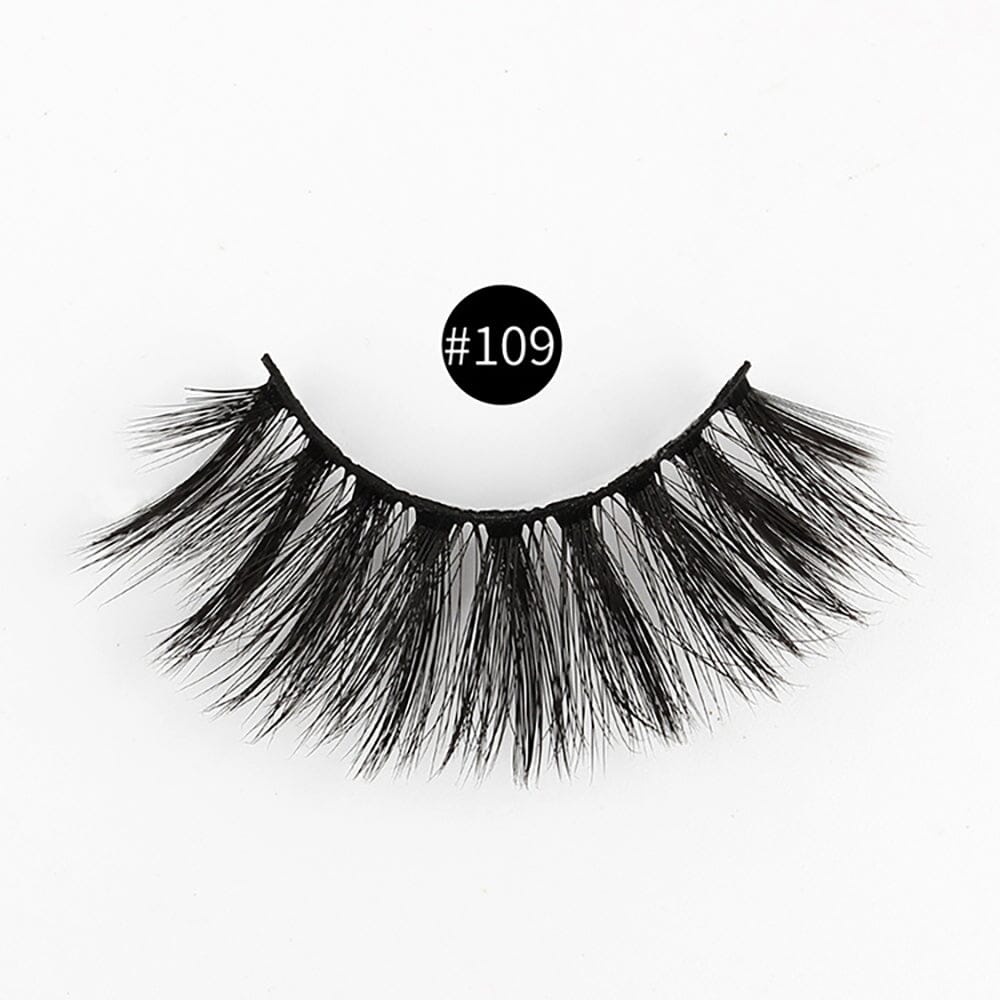 1 pair of 3D imitation mink false eyelashes laser box