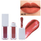 25 Color White Square Cover Large Brush Head Matte Liquid Lipstick