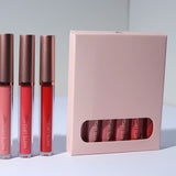 Nude Pink matte lip gloss Set (6PCS)
