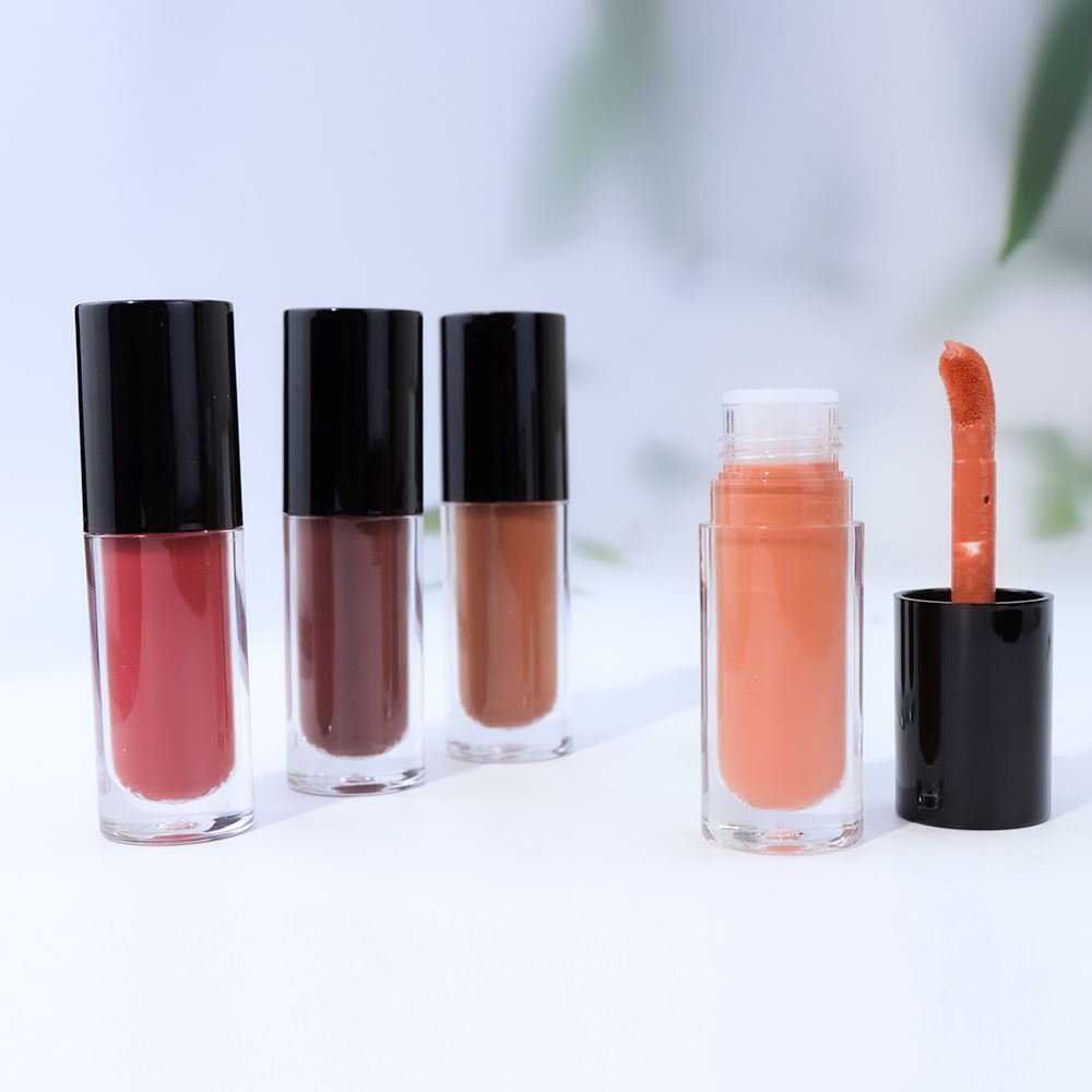 25 Color Black Cover Large Brush Head Matte Liquid Lipstick