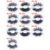 8D Eye End Colorful Fried Hair Thick Exaggerated False Eyelashes
