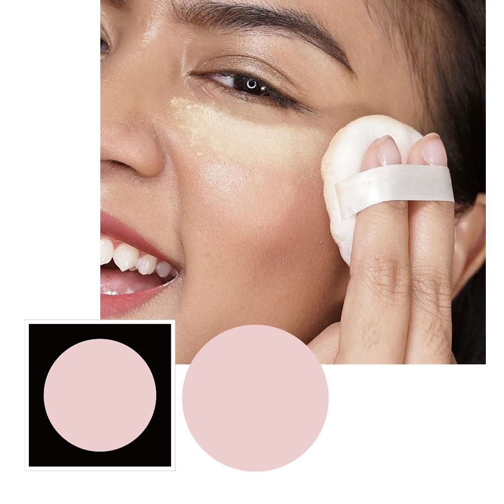 10 colours pink lid setting powder with black boxes