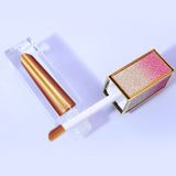34 colors glitter gradient square tube lip gloss(#1-#22)