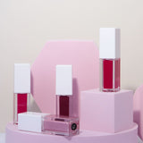 25 Color White Square Cover Large Brush Head Matte Liquid Lipstick