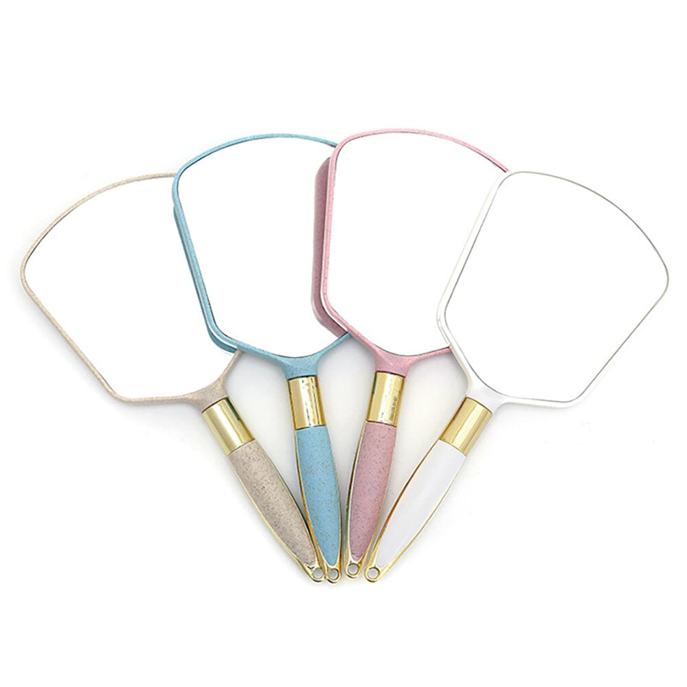 4 colors European style square hand mirror (At least 12Pcs for sale, color mixing is allowed)