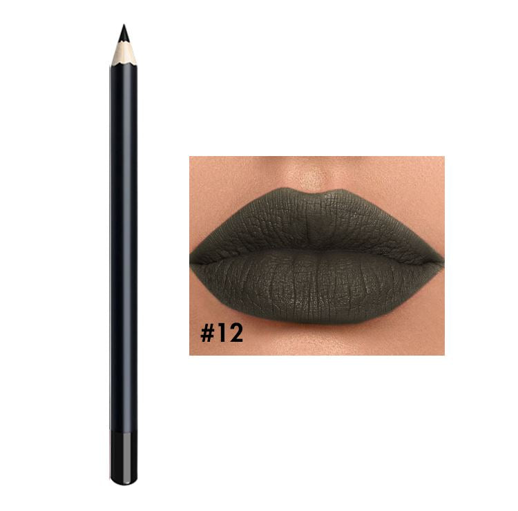 25 color black tube lip liner