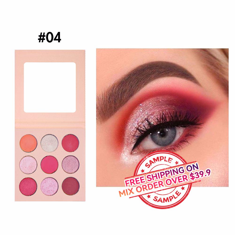 【SAMPLE】9 Color Highpigment Eyeshadow Palette -【Free Shipping On Mix Order Over $39.9】