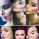 Schneeflocke Weihnachtsmann Baum Nail Art Ornament Glitter Diamant