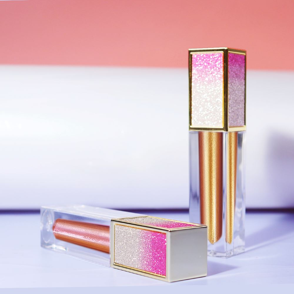 34 colors glitter gradient square tube lip gloss(#1-#22)