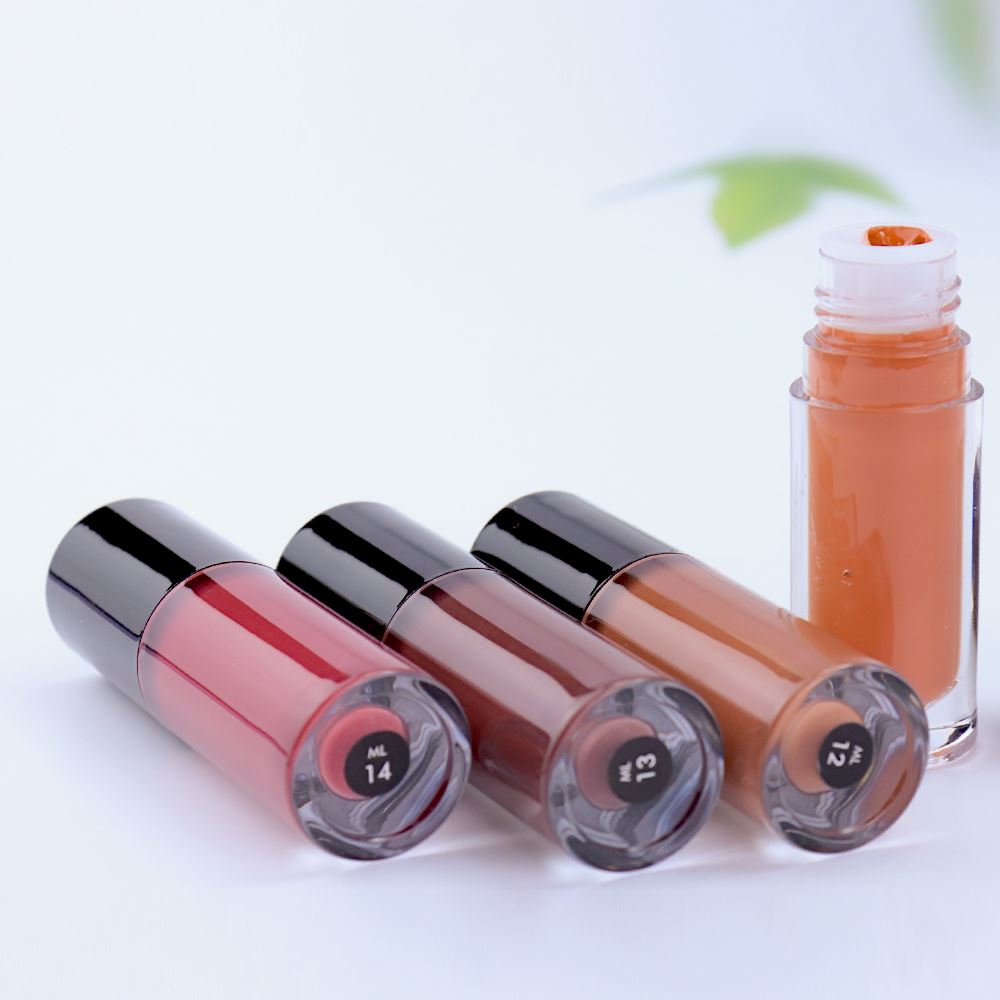 25 Color Black Cover Large Brush Head Matte Liquid Lipstick