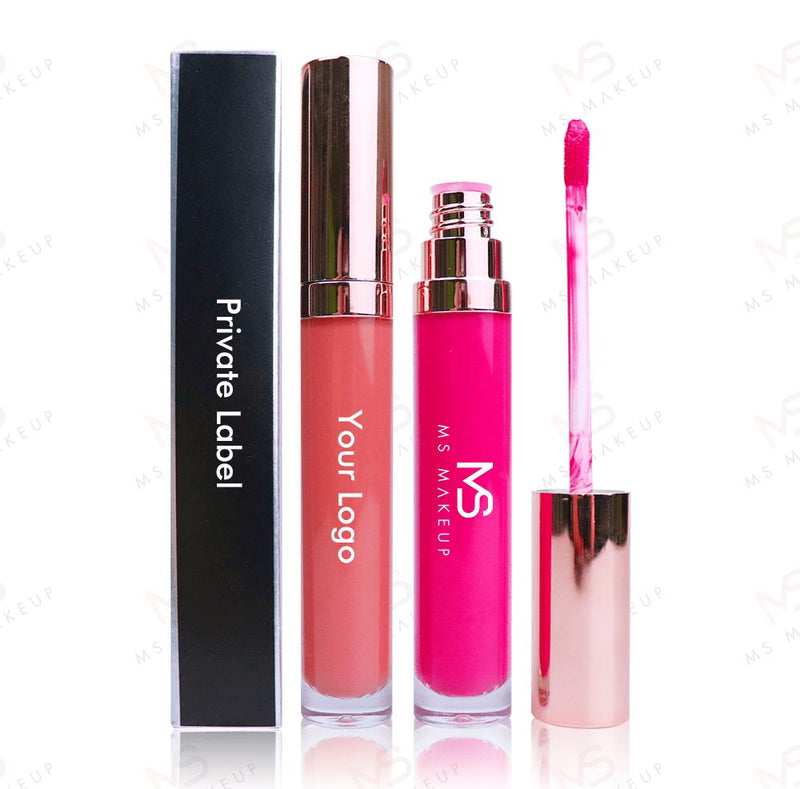 24 Colors Gold Lid Round Tube Liquid Lipsticks - MSmakeupoem.com