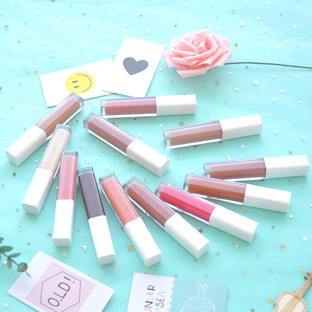 52 colors white square tube moisturizing lip gloss(#1-#26)