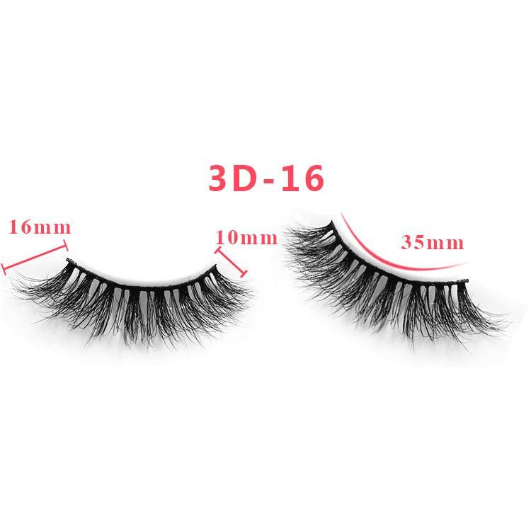 3D Thick Mink Hair False Eyelashes (#01-#25)