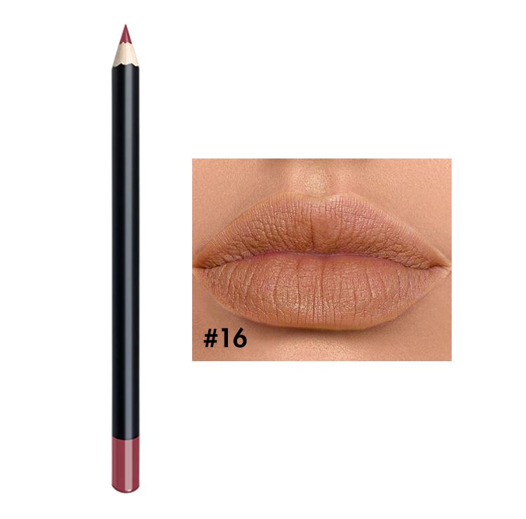 25 color black tube lip liner