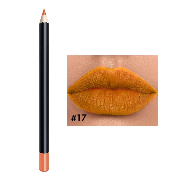 25 color black tube lip liner
