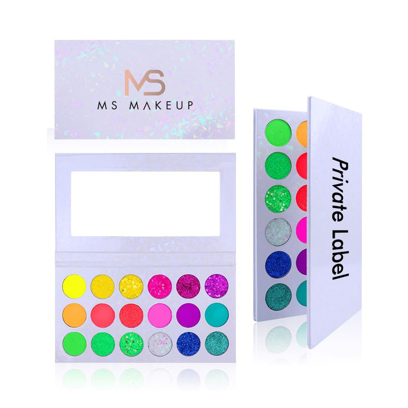 18 Colors White Eyeshadow Palette - MSmakeupoem.com