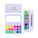 Paleta de sombras de ojos blancas de 18 colores