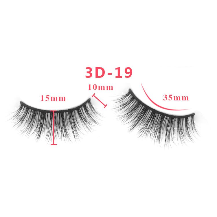 3D Thick Mink Hair False Eyelashes (#01-#25)