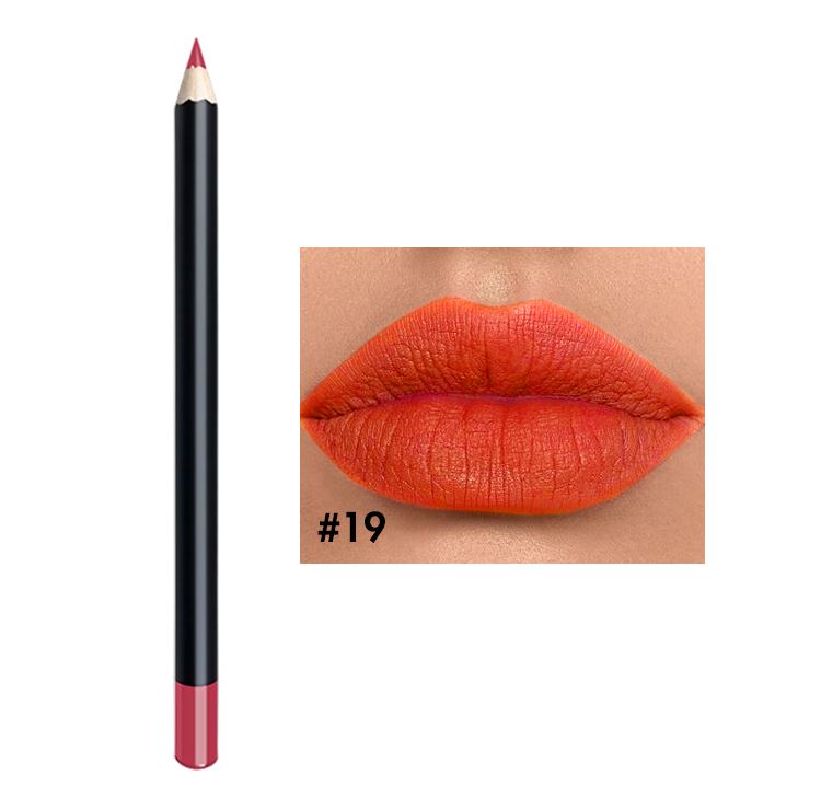25 color black tube lip liner