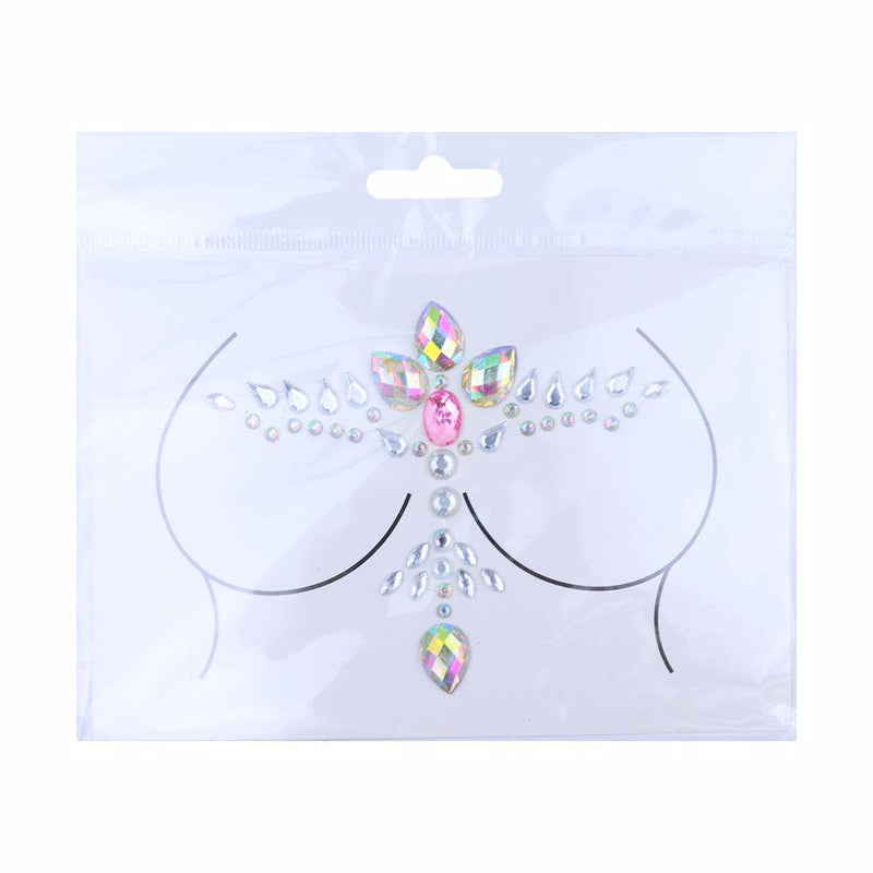 25 Kind of Carnival Party Chest Decorated with Resin Diamond Tattoo Stickers