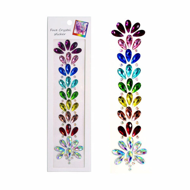 6 Kinds of Face & Hair Crystal Stickers