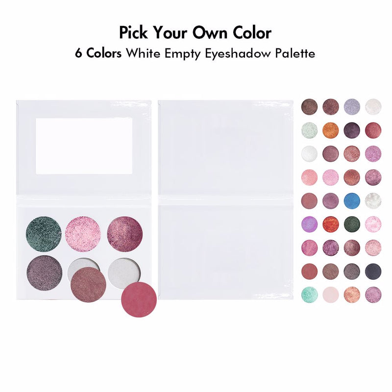 Paleta de sombras de ojos de 6 colores DIY 【Muestra】