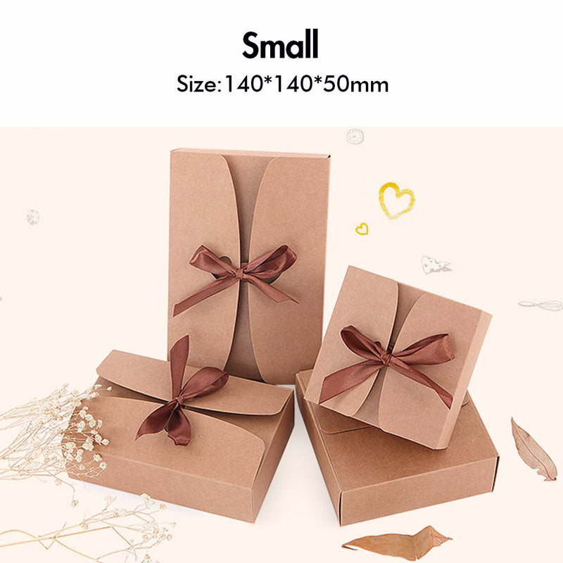 Caja de regalo pequeña plegable Caja de papel vacía negra Cajas de embalaje de regalos al por mayor