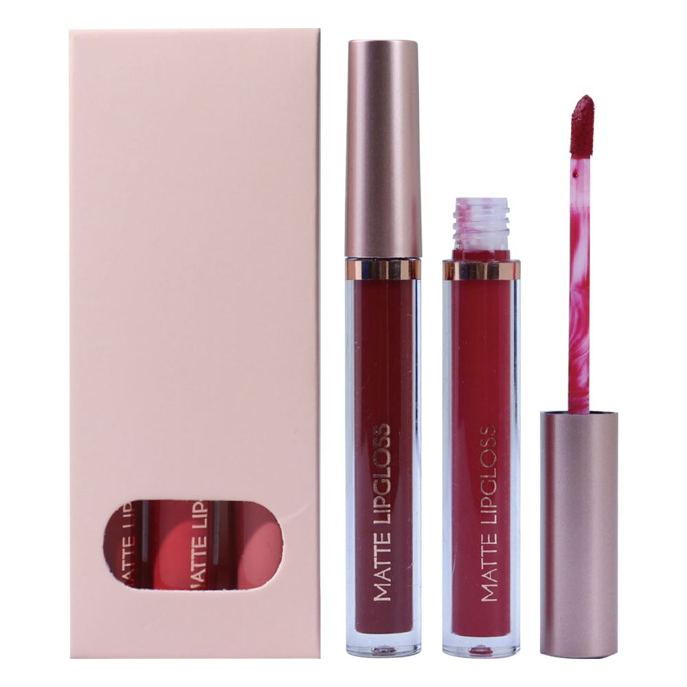 Nude Pink matte lip gloss Set (3PCS)