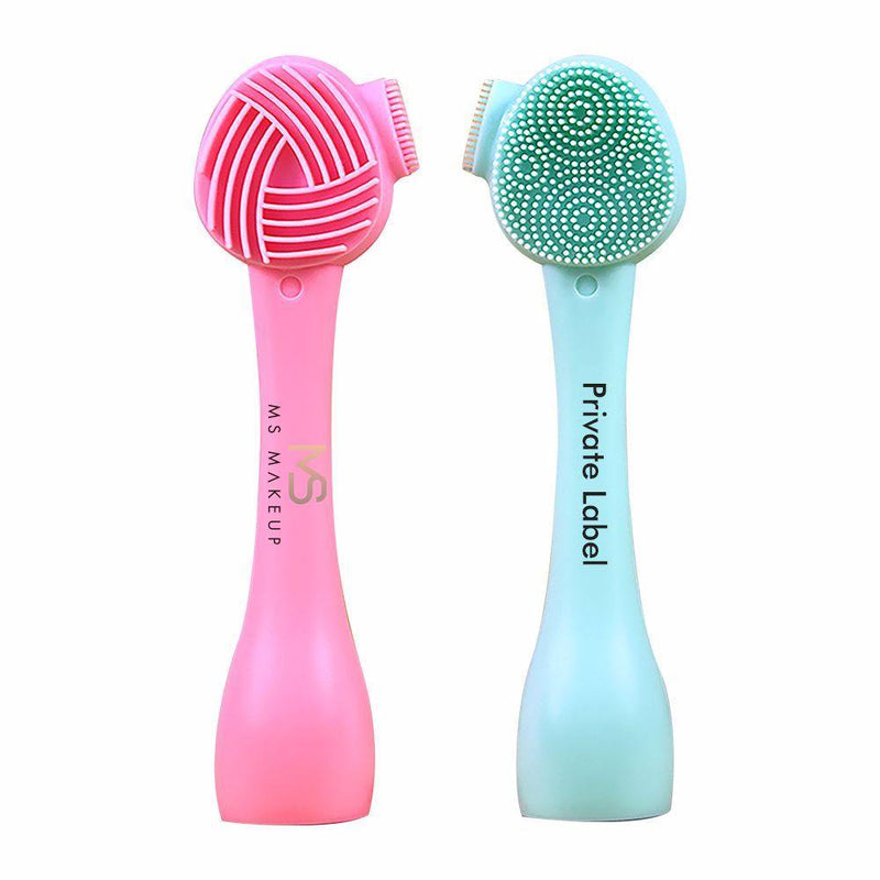 4 Colors Hand-held Silicone Cleansing Brush - MSmakeupoem.com
