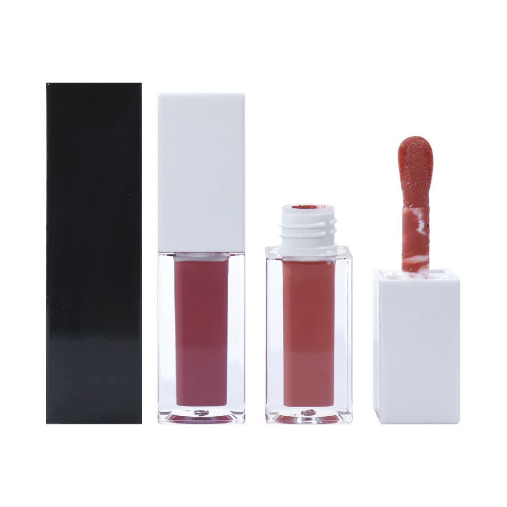 25 Color White Square Cover Large Brush Head Matte Liquid Lipstick