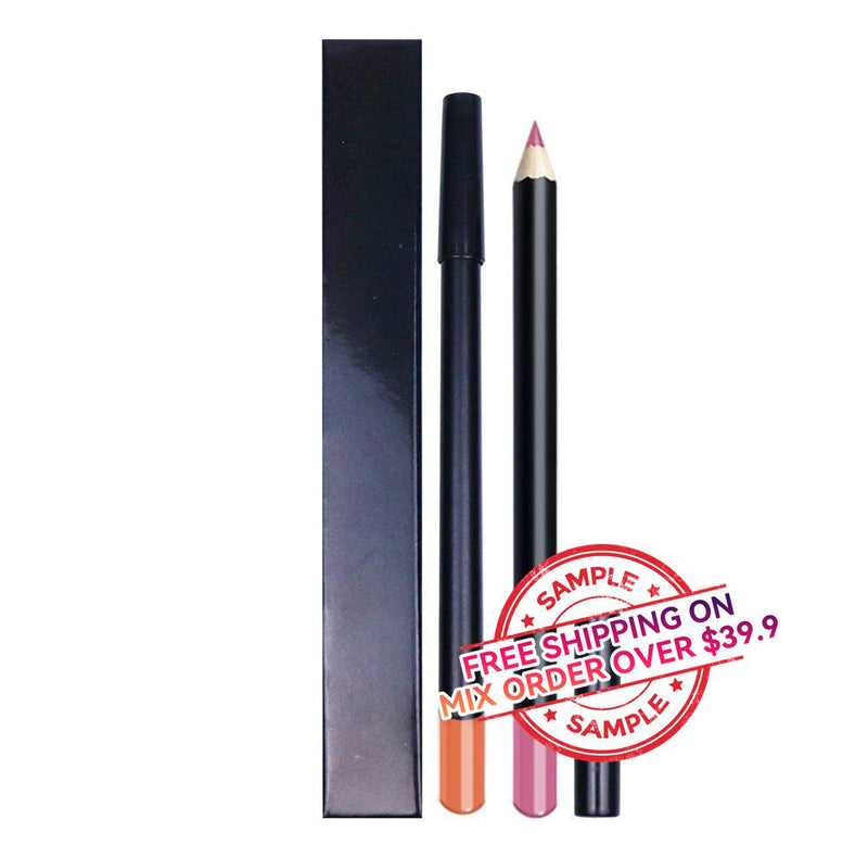 【MUESTRA】Delineador de labios de tubo negro de 21 colores -【Envío gratis en pedidos mixtos superiores a $39.9】